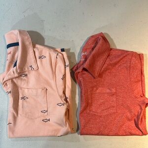 Two boys Cat & Jack polo shirts